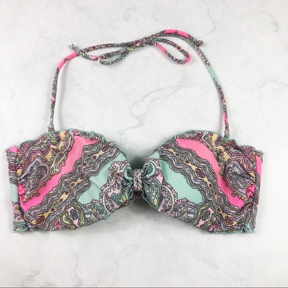[VS] Ruffled Strapless Bikini Top - Picture 1 of 2